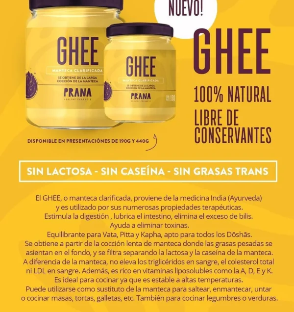 Ghee- manteca clarificada- Agni 300 g - Image 5